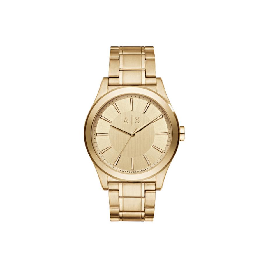 armani gold plated mens watch